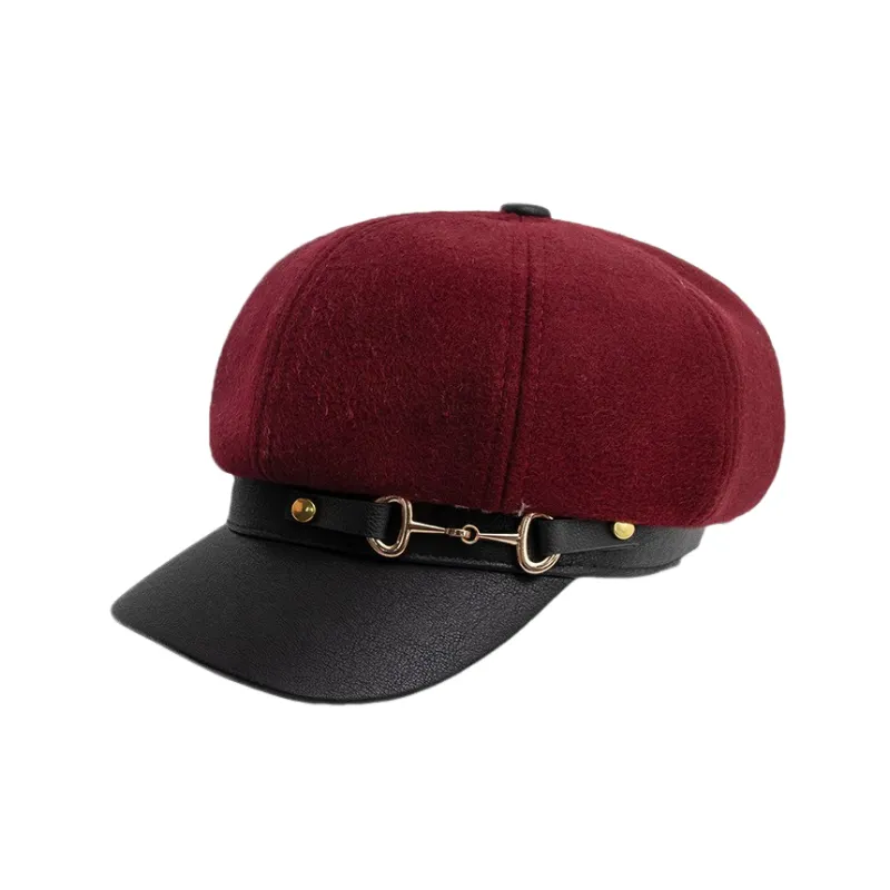 Simple Breathable Peaked Cap Women-2
