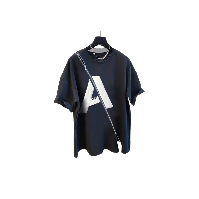 Trendy Letter Print T-Shirt-0