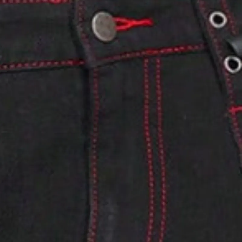 Street Loose Denim Cargo Pants-3