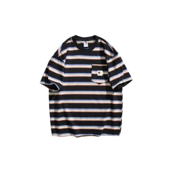 Trendy Contrast Color 100% Cotton T Shirt