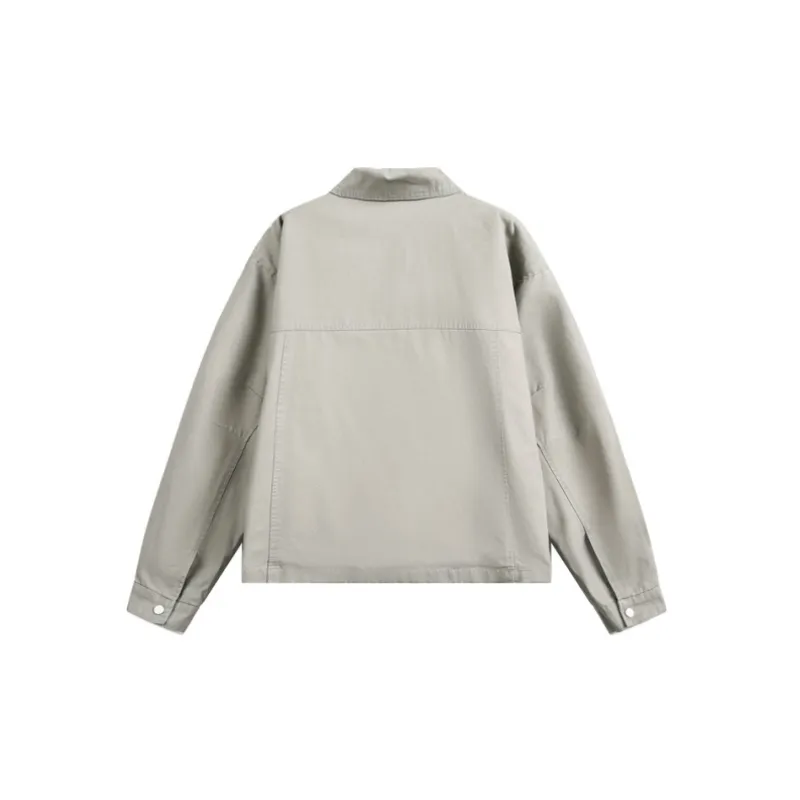 Retro Washed Loose Cotton Jacket-5