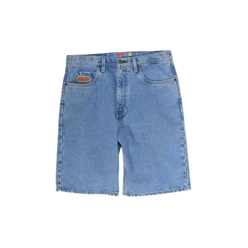 Simple Regular Denim Shorts-0