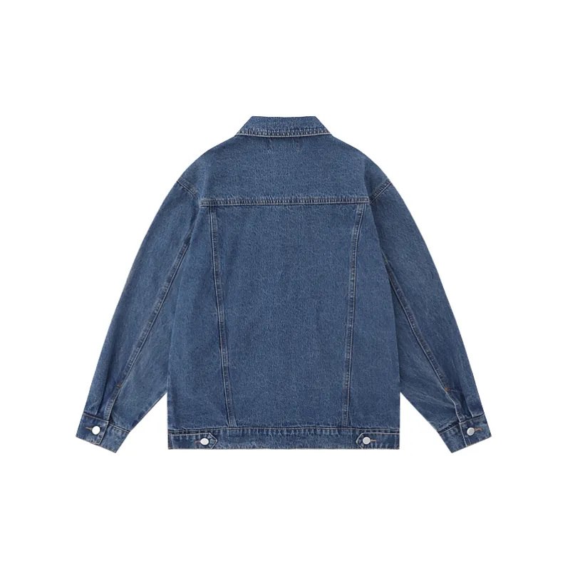 Retro Washed Denim Jacket-3