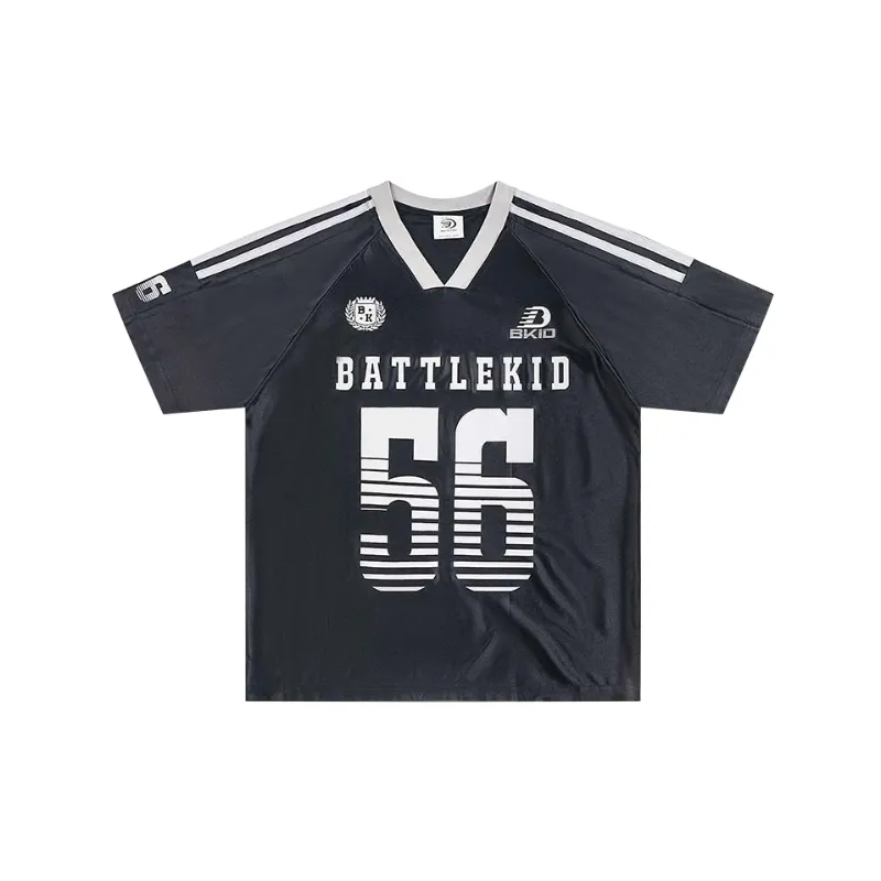 Sporty Loose Polyester T-Shirt-0