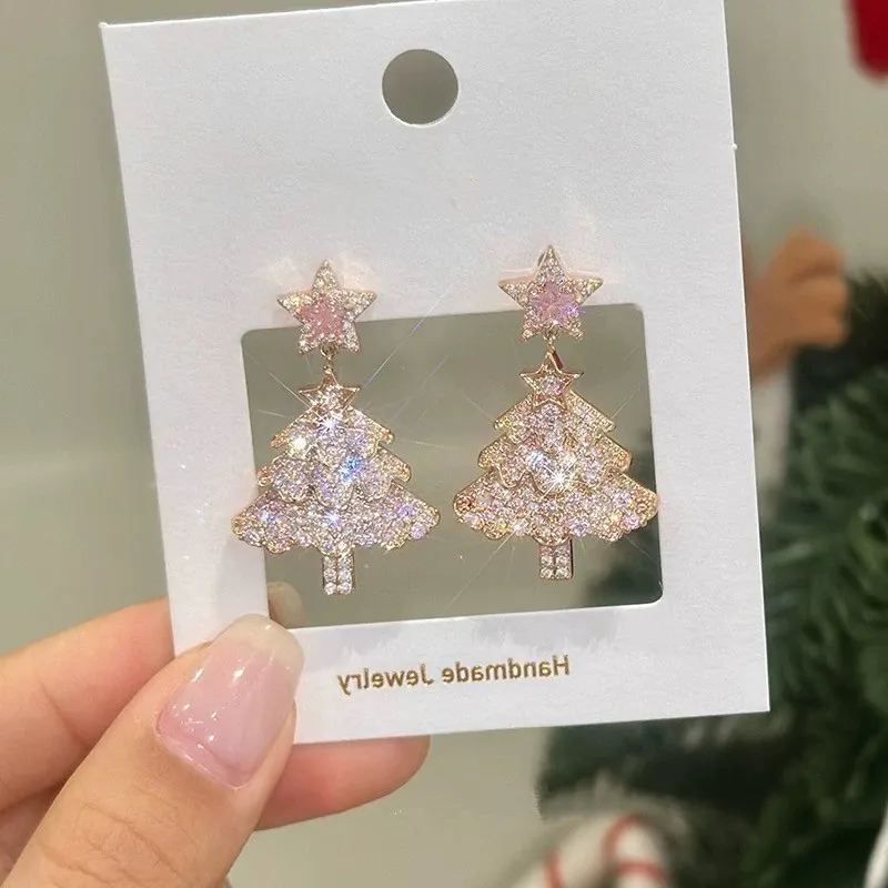 Elegant Christmas Rhinestone Earring-3