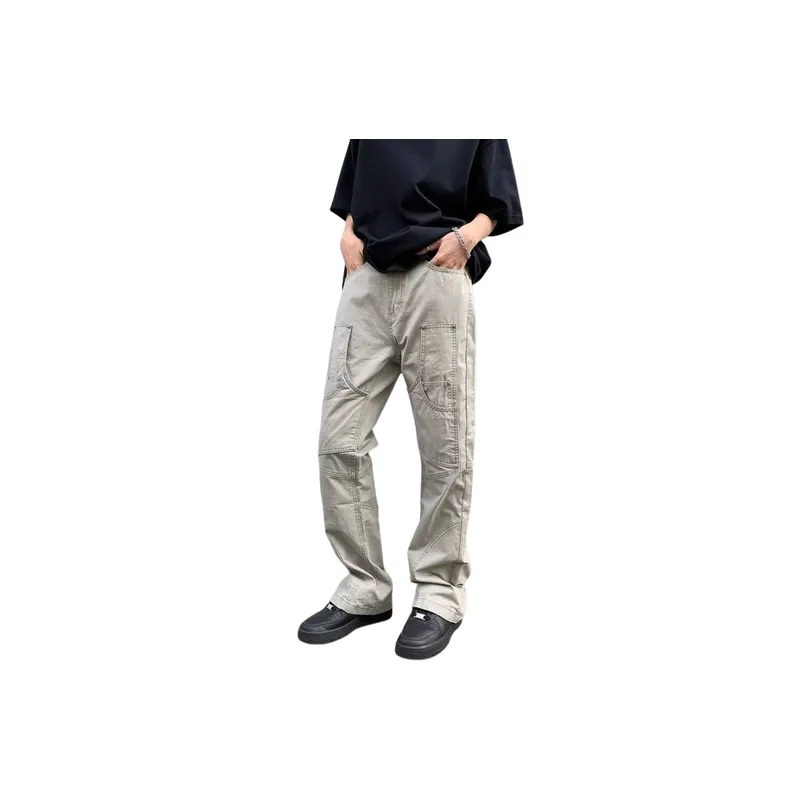 Retro Casual Cargo Pants-0