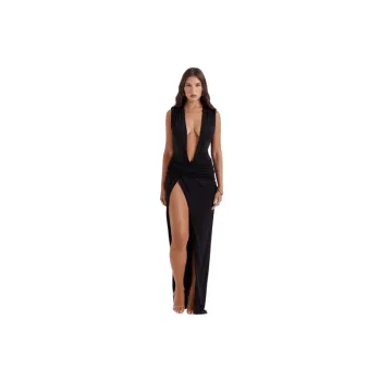Elegant Sleeveless Milk Fiber Dress Women
