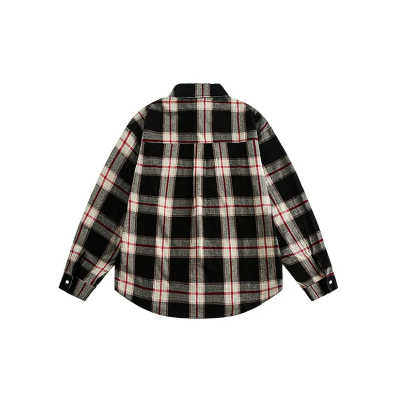 Casual Loose Cotton Blended Fabric Shirt-1