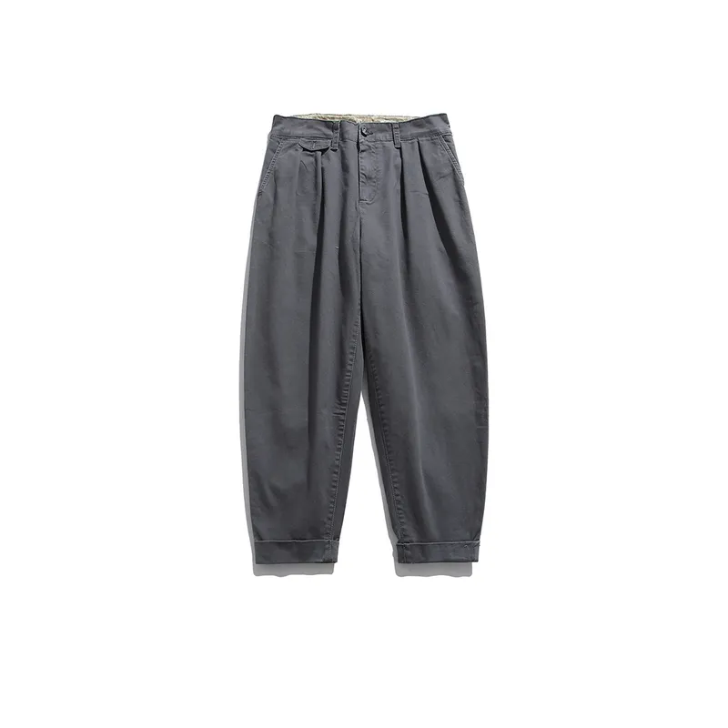 Loose Elastic Waist Casual Pants