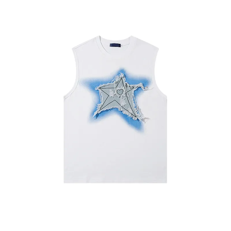 Trendy Brand Loose Patch Graffiti T Shirt-0
