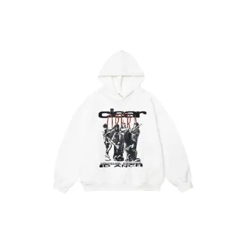 Street Letter Cotton Blended Fabric Hoodie