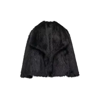 Fashionable Simple Polyester Fur Women
