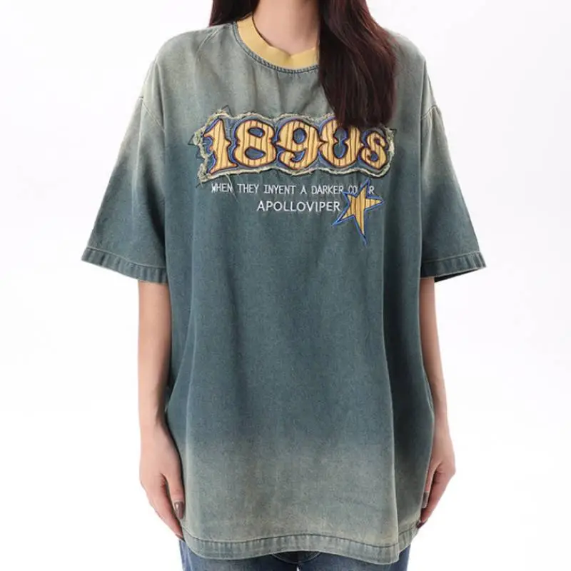 Retro Loose 100% Cotton T Shirt Unisex-3