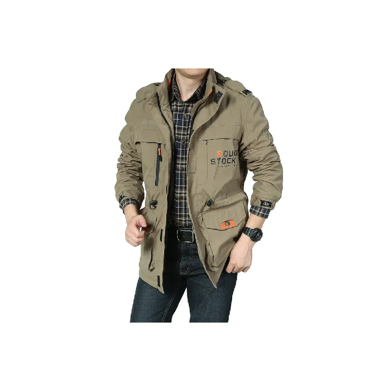 Simple Zipper Outdoor Jacket-2