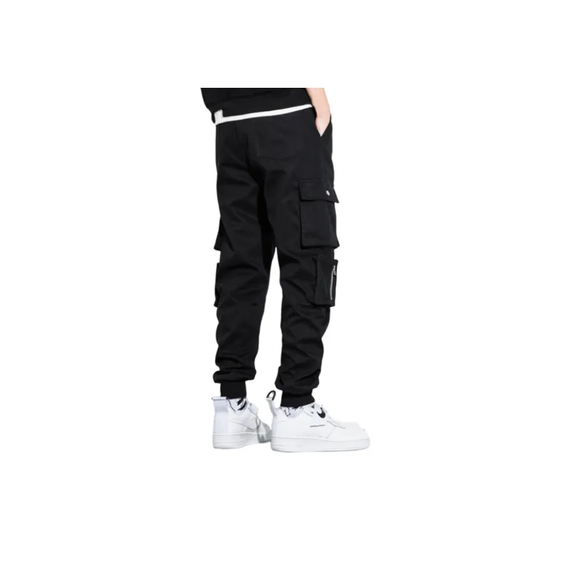 Multi pocket Large Size Casual Fleece Padded Warm Pants-2