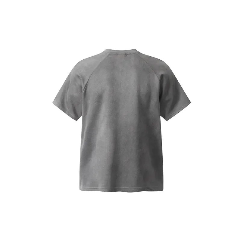 Retro Loose Zipper Short Sleeved T Shirt-1