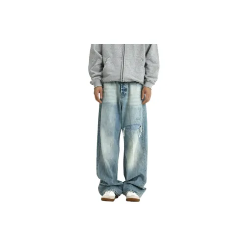 GBXM Jeans Unisex Khaki Plaid