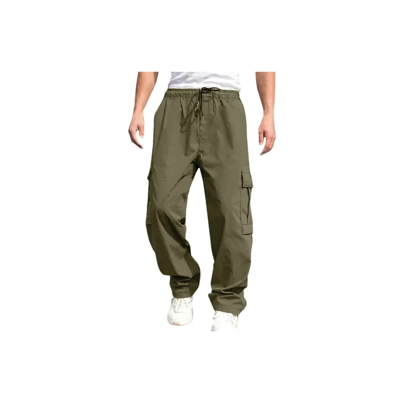 Loose Straight Casual Trousers-8