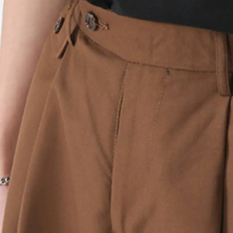 Casual Loose Polyester Suit Trousers-7