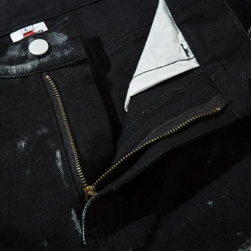Casual Loose Denim Cargo Pants-3