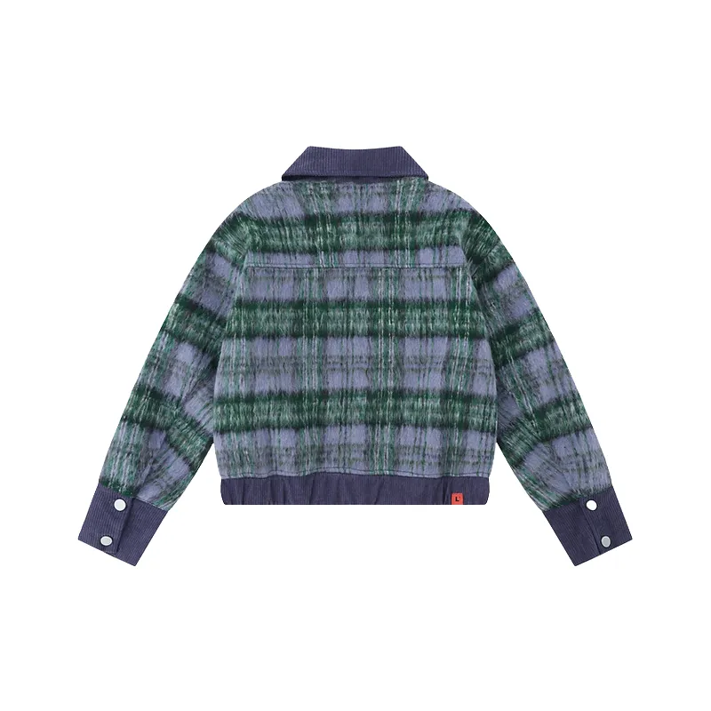 Retro Plaid Jacket Women-1