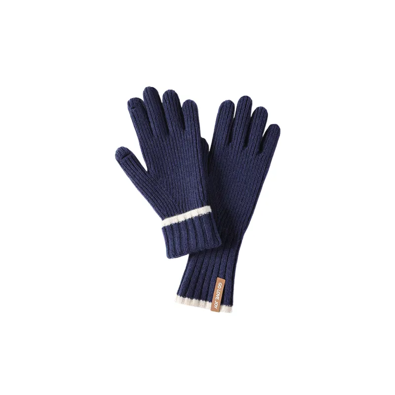Basics Simple Knit Gloves-0