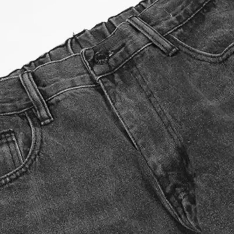 Simple Loose Jeans-4