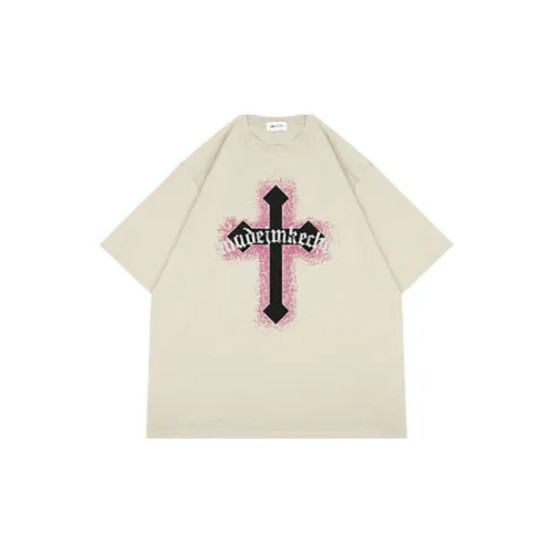 Vintage Cross Printed Short-sleeved T-shirt