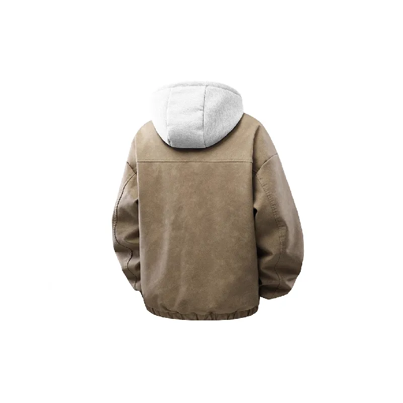 Retro Loose PU Jacket-7