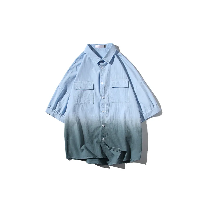 Loose Gradient Color Workwear Jacket