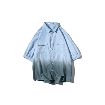 Loose Gradient Color Workwear Jacket
