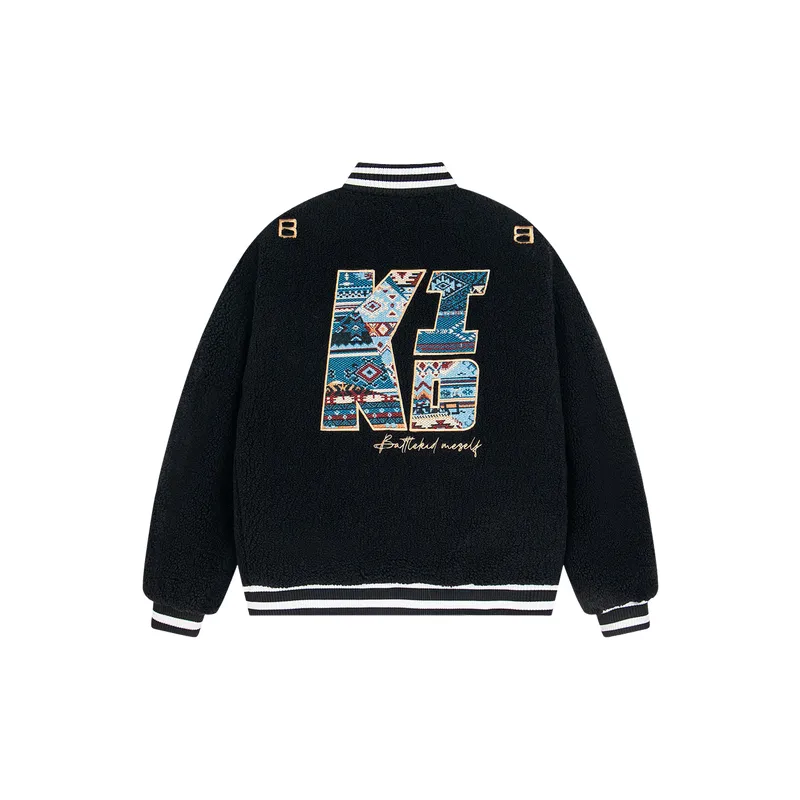 Simple Letter Polyester Baseball Jersey-5