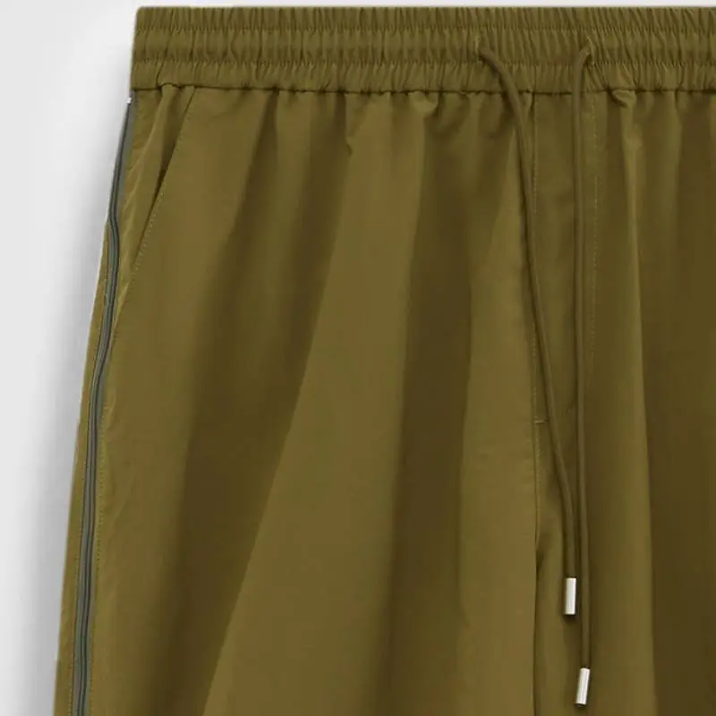 Fashion Zipper Nylon Casual Pants-4