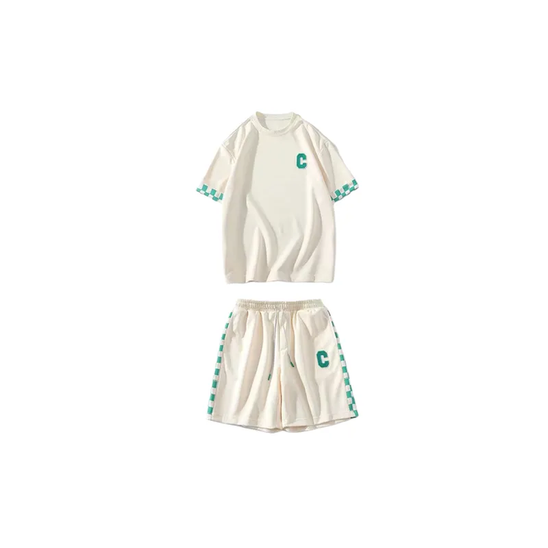 Five Point Sleeve T Shirt and Shorts Set-2