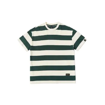 Casual Striped 100% Cotton T Shirt Unisex