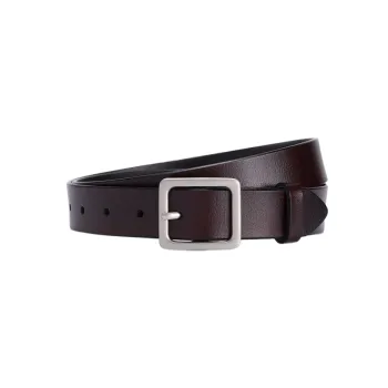 Simple Plain Leather Belt Women