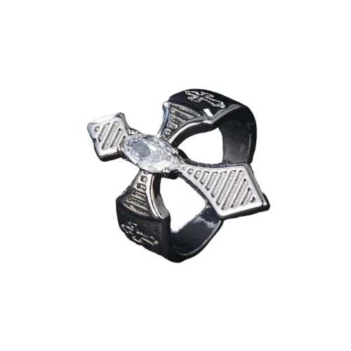 Zircon Cross Opening Ring