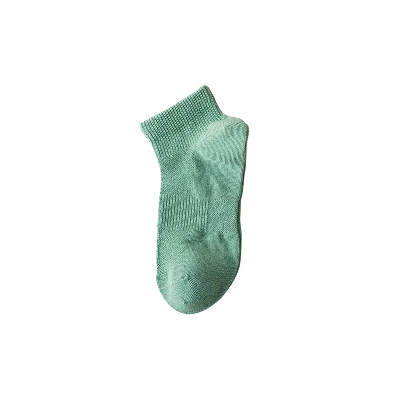 Fashionable Plain 100% Cotton Socks-6