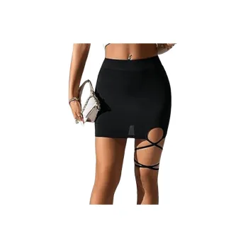 Simple Basics Polyester Polyester Casual Skirt Women