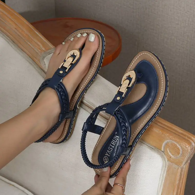Casual Plain Beach Sandals-9