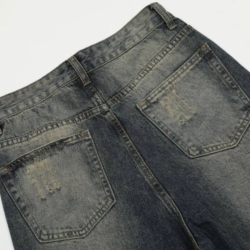 Casual Straight Leg Jeans-5
