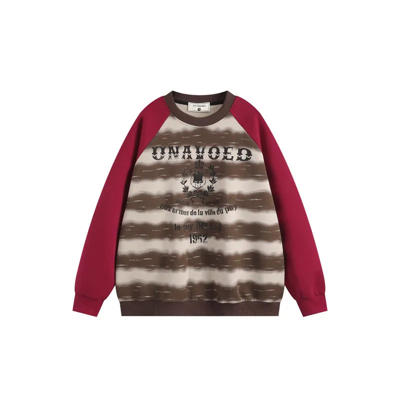 Splicing Raglan Sweatshirt-0