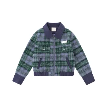 Retro Plaid Jacket Women