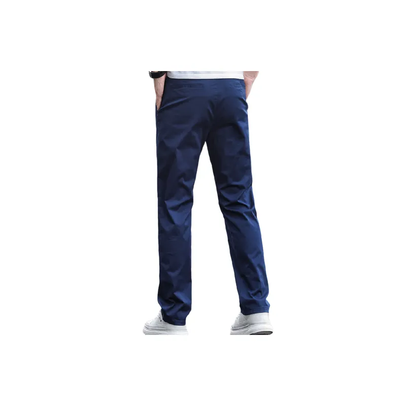 Loose Simple Cotton Casual Pants-5