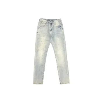 Retro Glitter Denim Casual Pants