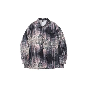 Hip Hop Loose Printed Long Sleeve Shirt