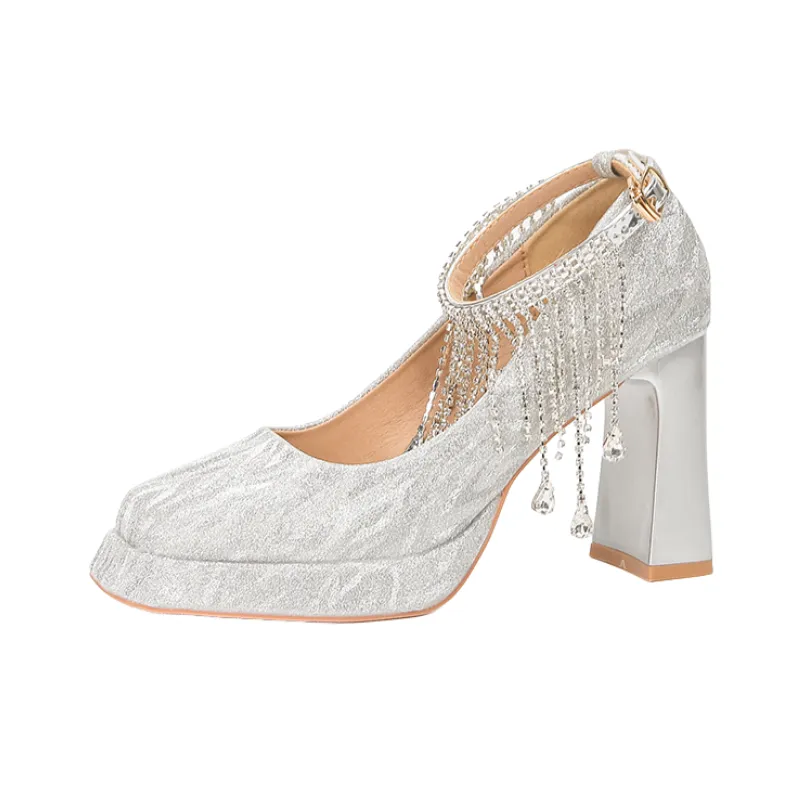 Fashionable Waterproof High Heels-3
