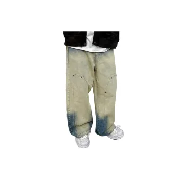 Fashionable Distress Wide Leg Jeans