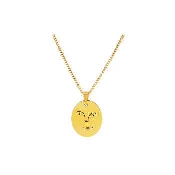 Personality Smiley Face Pendant Necklace