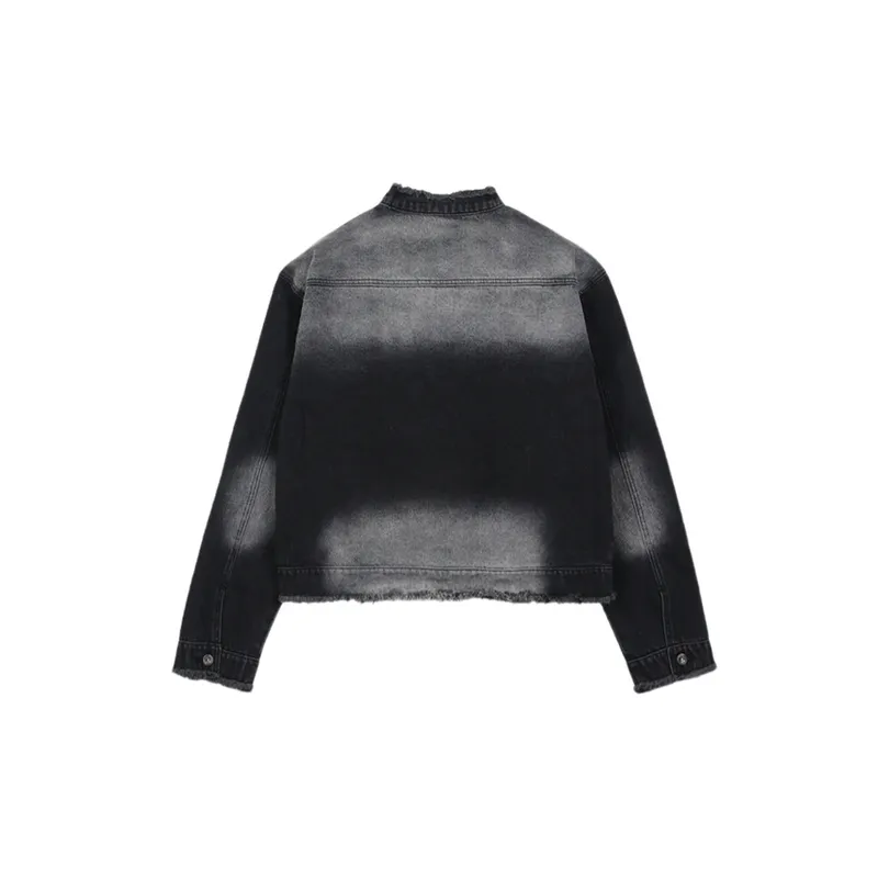 Fashionable Simple Denim Jacket-3